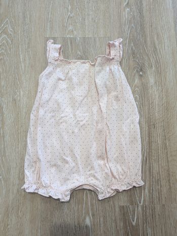 Barboteuse rose 6 mois bébé fille