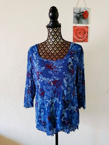 🌸Blouse manches 3/4, Daxon, taille 46/48