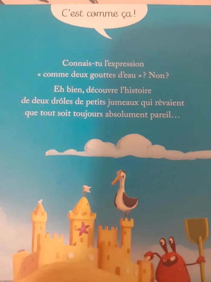 livre "comme deux gouttes d'eau " - photo numéro 2