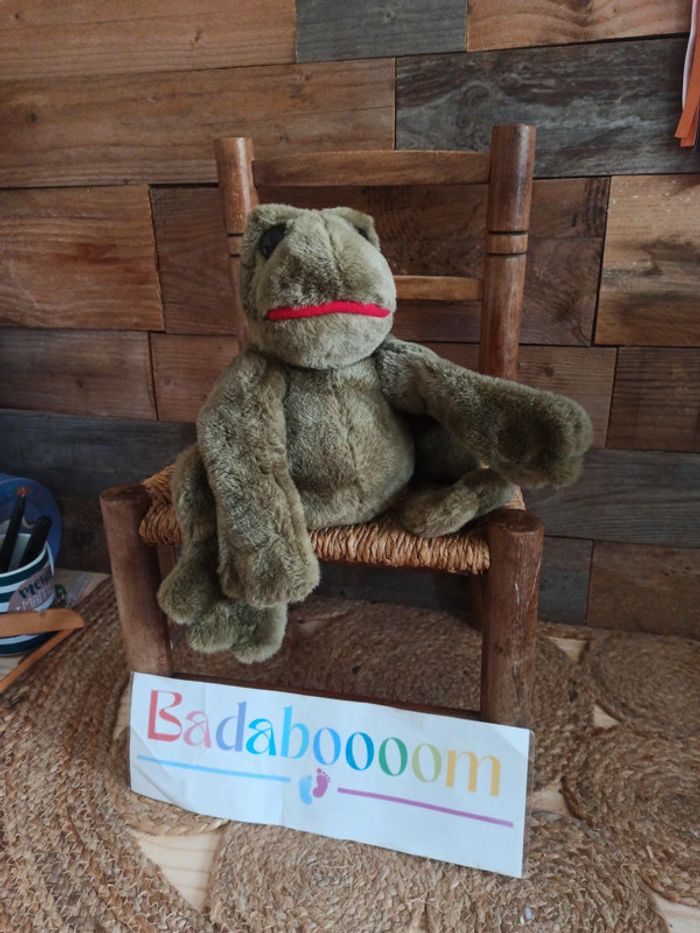 Peluche grenouille vintage Croassement tbe - photo numéro 2