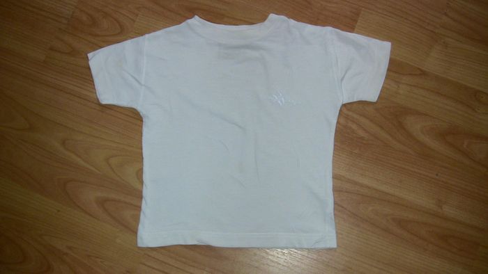 T-shirt blanc 2 ans mixte claude saint genest collection