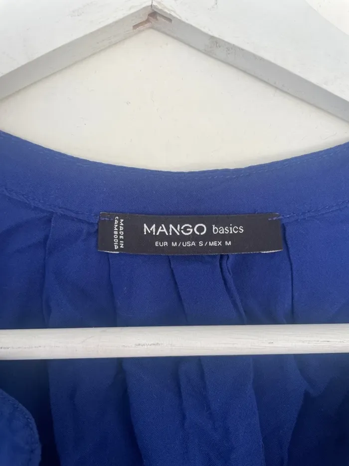 Blouse bleu Mango M - photo numéro 2