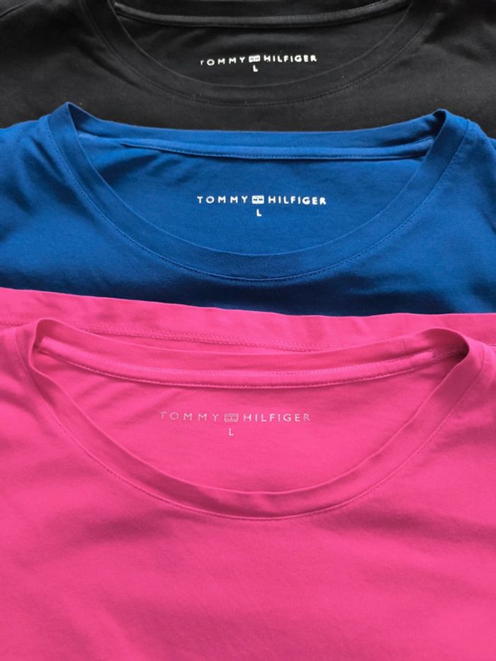 Lot de 3 t-shirts femme Tommy Hilfiger - Taille L - photo numéro 10