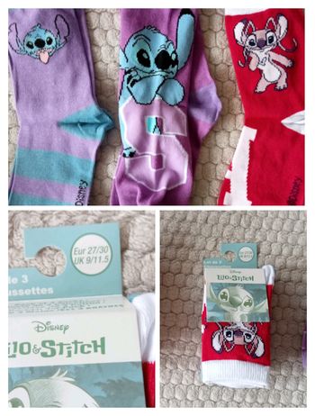 3 paires de chaussettes Stitch 27 30