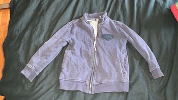 Gilet zippe 3 pommes 5/6ans