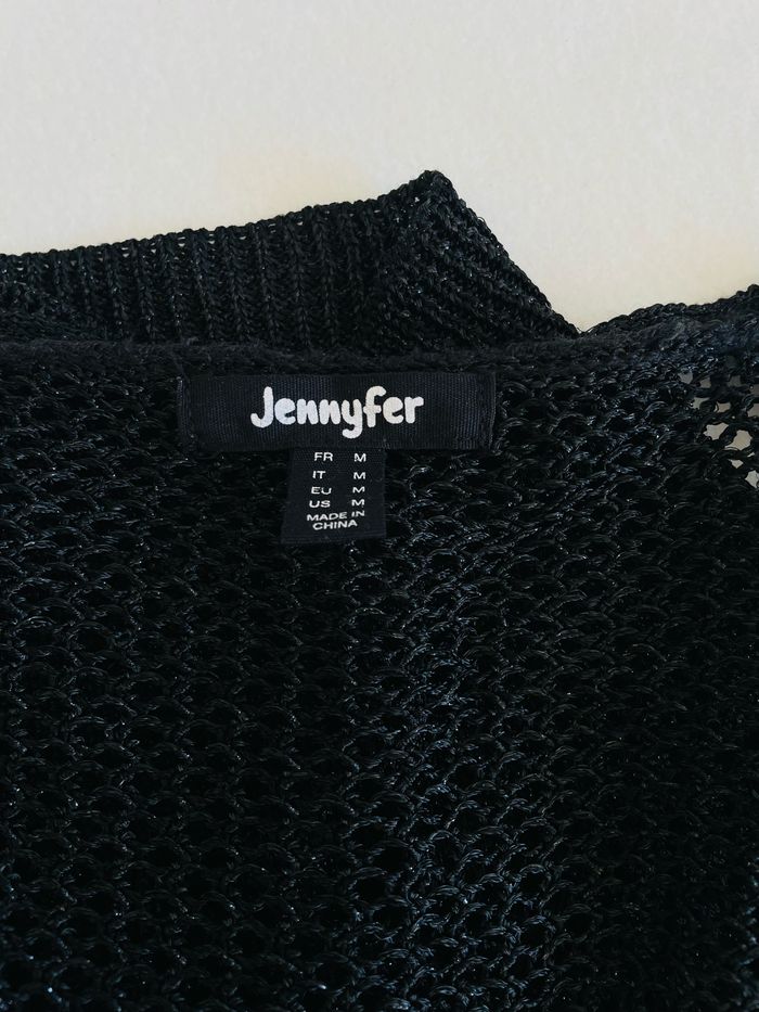 🌸 Sublime Gilet noir en maille 🌸 Neuf. Jennyfer.Taille 38. - photo numéro 3
