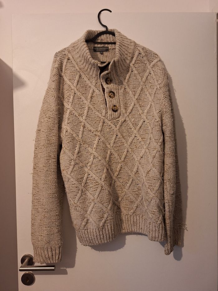 pull en laine blanc cassé - photo numéro 2