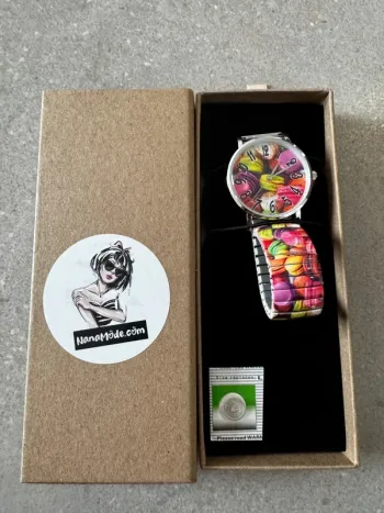 Montre macaron multicolore, Nana mode, neuve