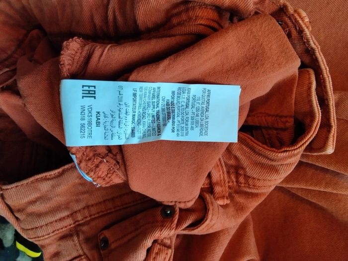 Short jeans confort fit Kiabi XS couleur corail - photo numéro 6
