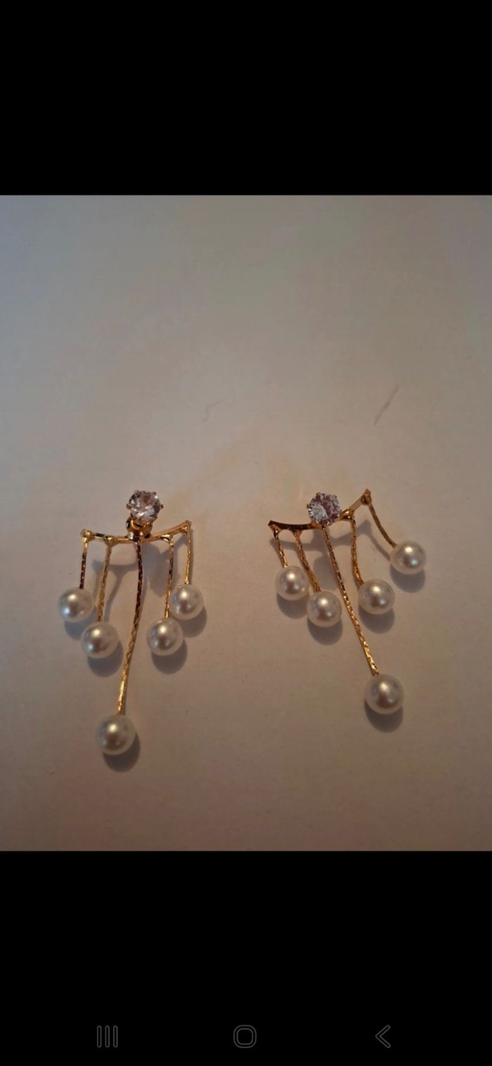 Boucles doreille doré femme acier inoxydable