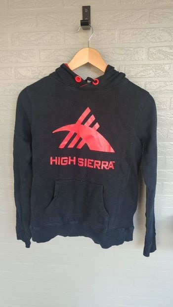 Sweat a capuche t 14 ans noir et rouge