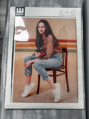 Affiche wall editions neuve Joconde stylisée