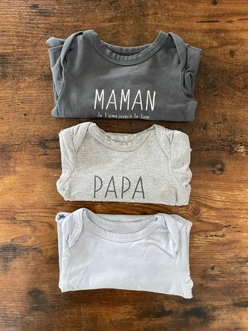 Lot de 3 bodies manches longues