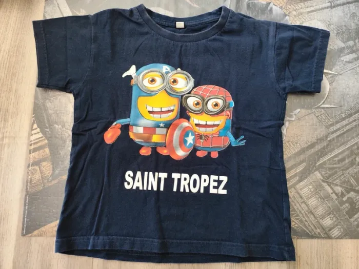 Tee-shirt manche courte les Minions Saint-Tropez