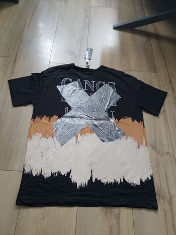 T-shirt noir manches courtes homme XL Gangs