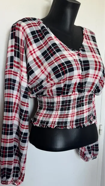 Blouse à carreaux neuve