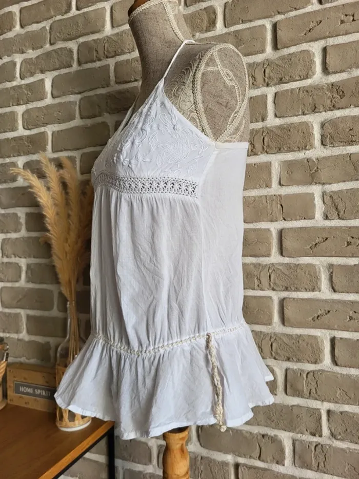 Top dos nu bohème en coton brodé Pimkie - photo numéro 13