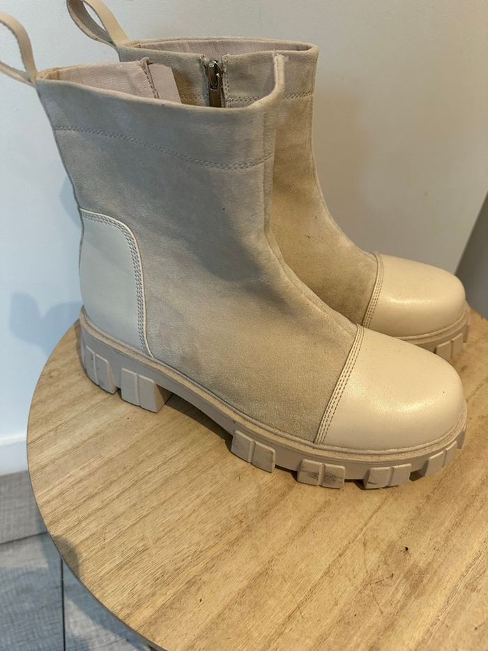 Bottine beige
