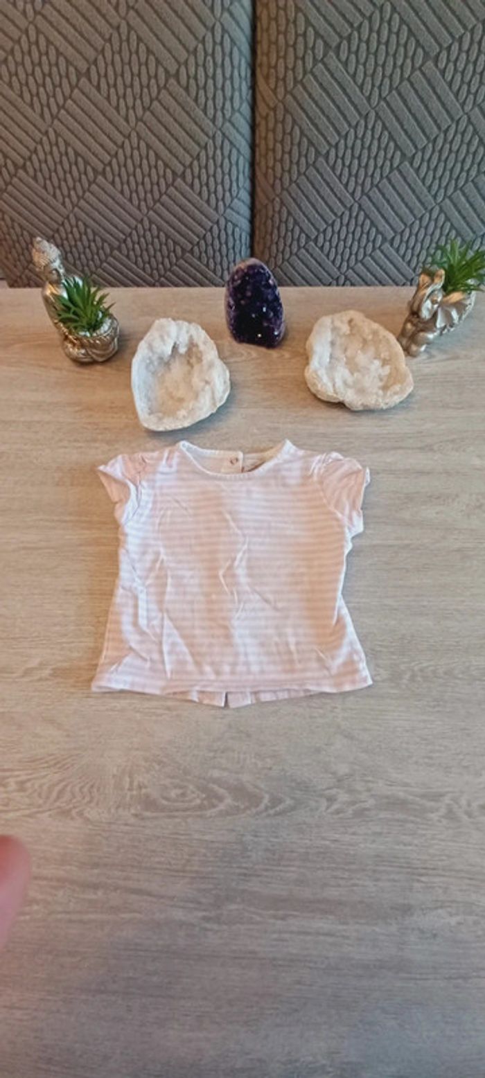 T-shirt rayé 12 mois - photo numéro 2