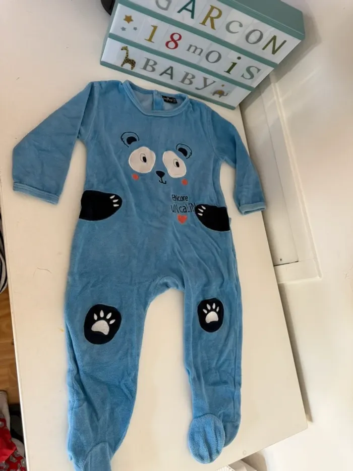 Pyjama velours 18 mois