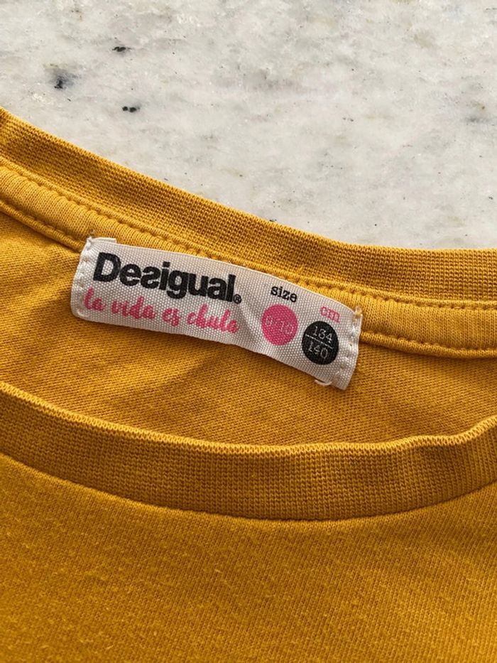 T-shirt manches longues jaune Desigual 9/10ans - photo numéro 6