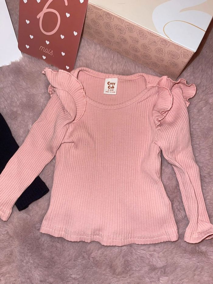 Lot de 3 tee shirt manche longue 3-6m - photo numéro 3