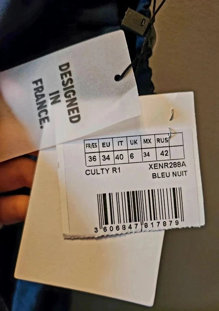 Robe courte bleu nuit Naf Naf - photo numéro 4