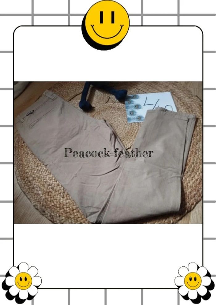 Pantalon Chino beige bonobo 40 - photo numéro 6