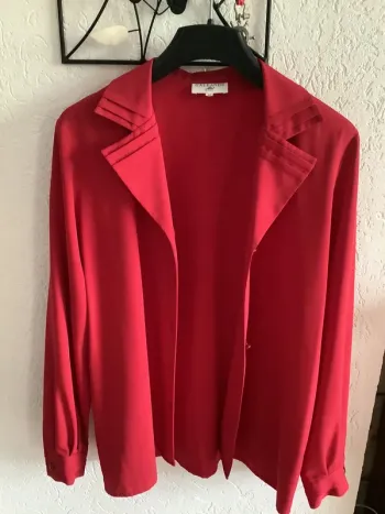 Chemisier fluide rouge
