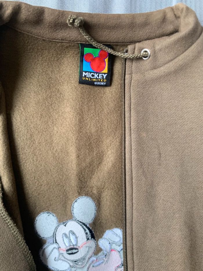 Gilet khaki Mickey Mouse avec poches - photo numéro 6