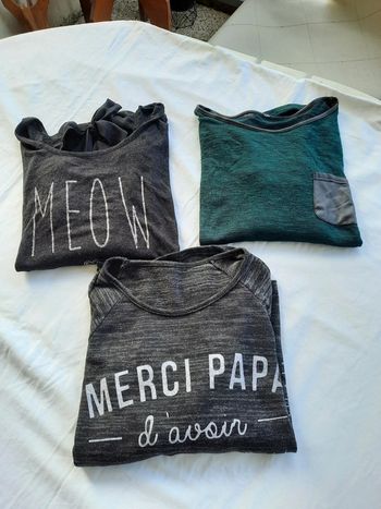 Lot de 3 pulls mi saison taille M