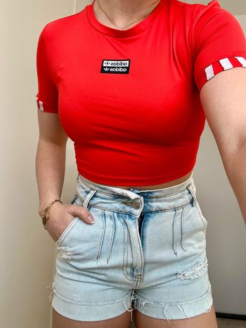 Haut Adidas Rouge