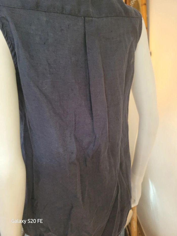 Chemise sans manches en lin - photo numéro 5
