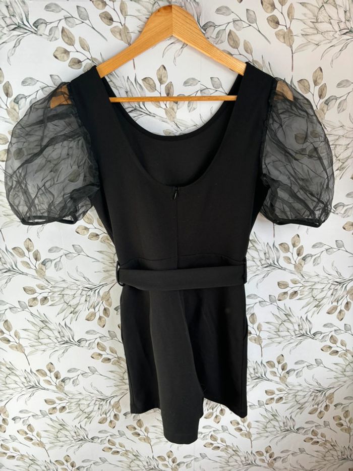 Combi short noir manches transparentes - photo numéro 4