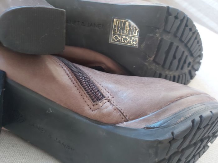 Bottes vintage cuir - photo numéro 3