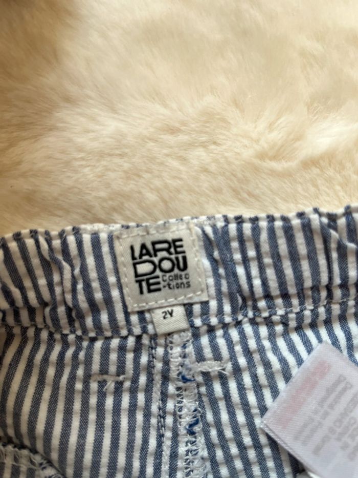 Short rayé la redoute - taille 2 ans - photo numéro 3