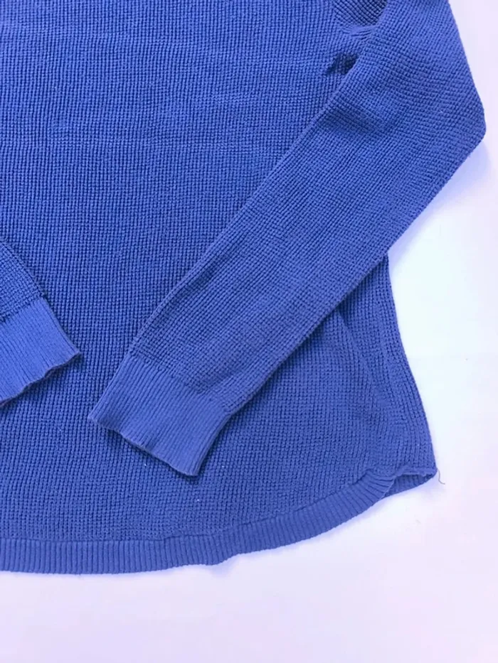 Pull bleu Ralph Lauren femme taille XL petit prix car découpé en bas - photo numéro 14