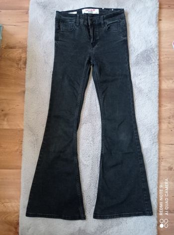 Jean noir flare fille, Pimkie, taille 12 ans (30)