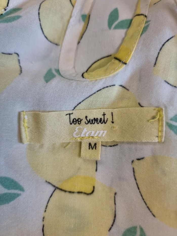 Etam robe de plage été citrons * taille M * - photo numéro 8