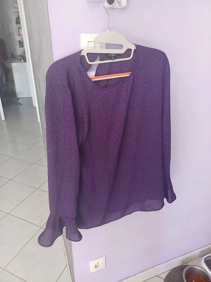 Haut léger femme violet taille 40