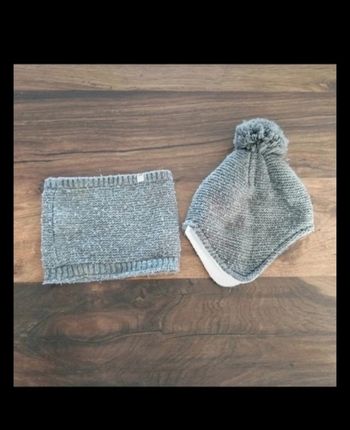 Ensemble bonnet et tour de cou