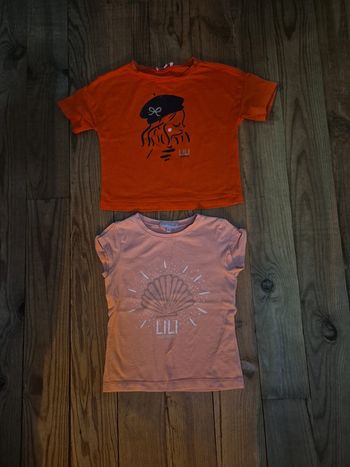 Lot de 2 tee shirt pour fille