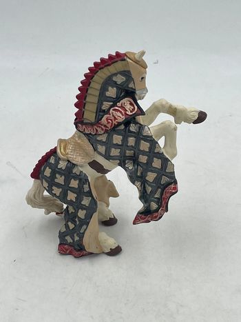 Figurine Cheval médiéval  Papo 2007 15 x 10 cm
