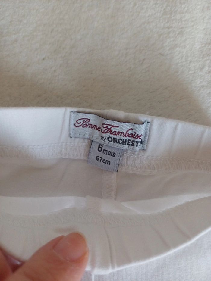 Legging court blanc 6 mois - photo numéro 2