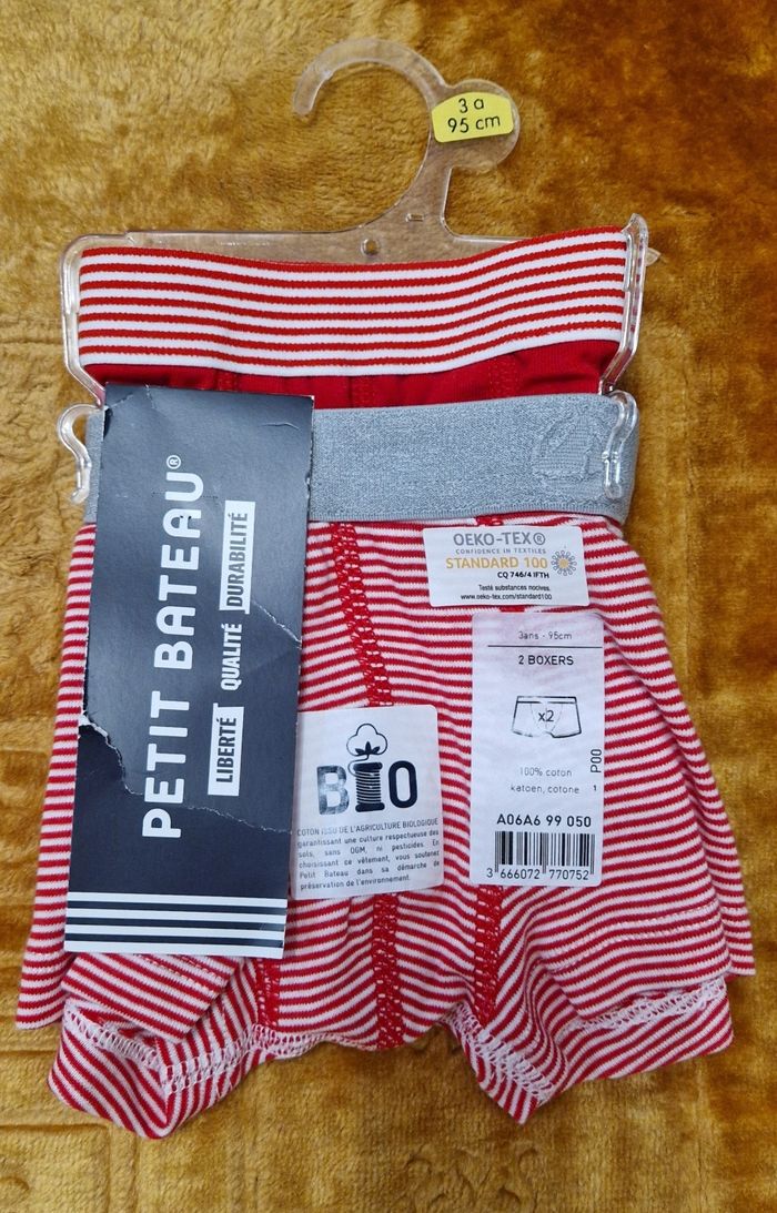 Lot de 4 boxers garçon Taille 3 ans petit bateau - photo numéro 4
