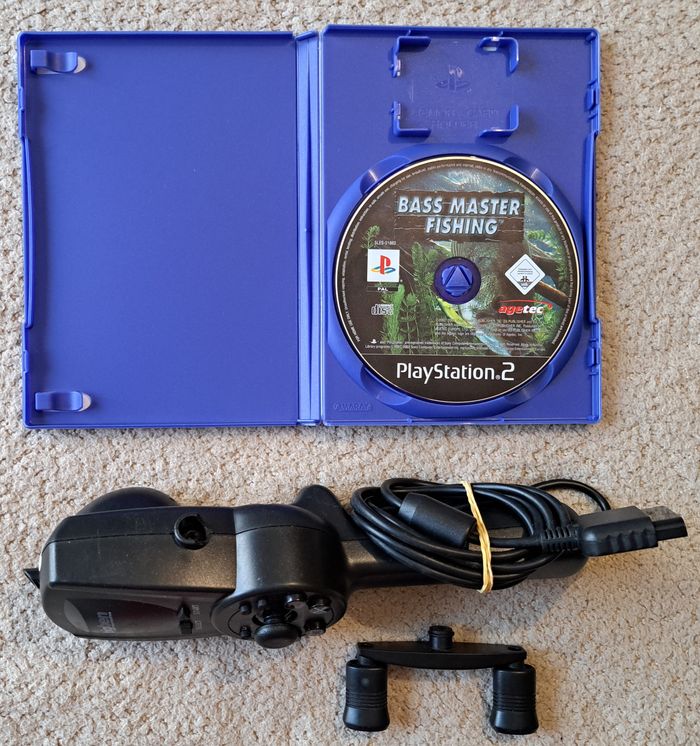 🎮 Bass Master Fishing + canne à pêche Bigben semi HS Sony PlayStation 2 PS2 - photo numéro 2