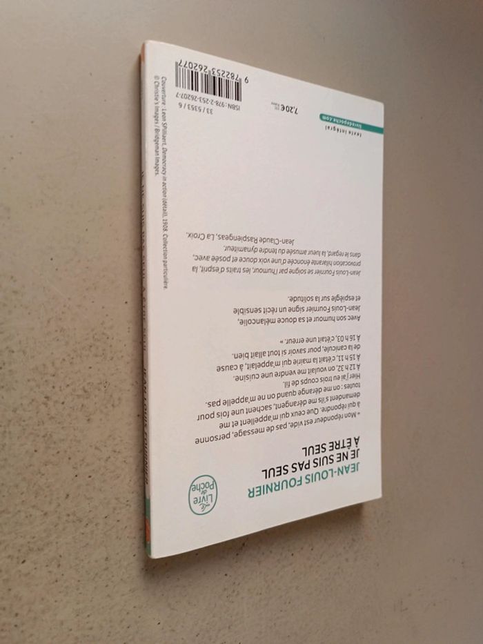 Jean-Louis Fournier je ne suis pas seul à être seul - photo numéro 3