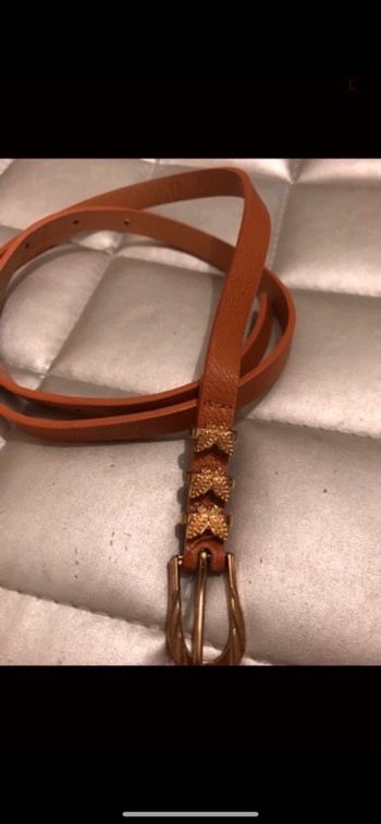 Ceinture fine camel