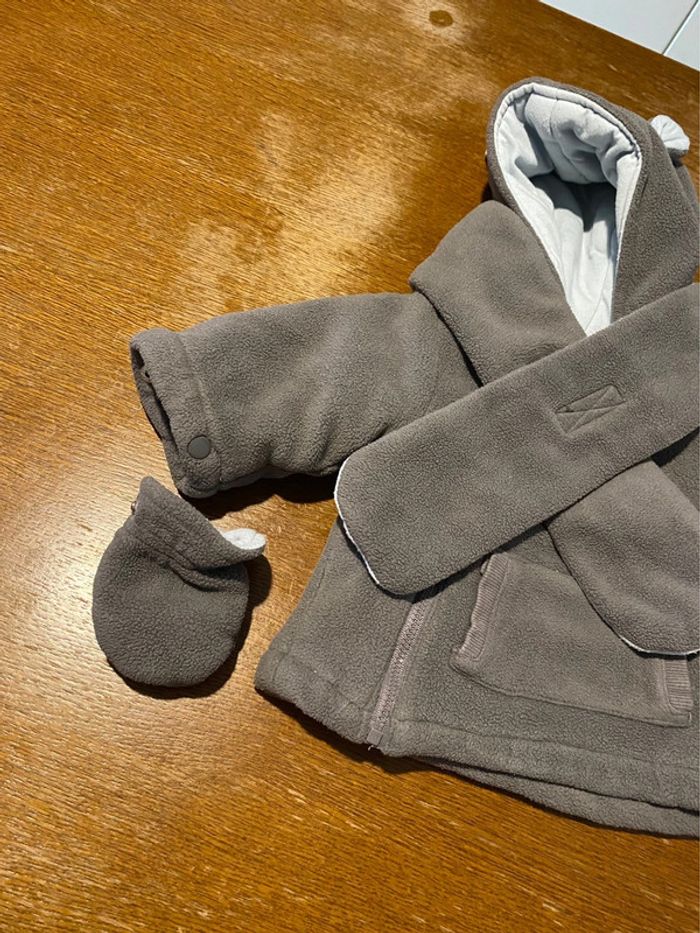 Doudoune grise et bleu - photo numéro 4