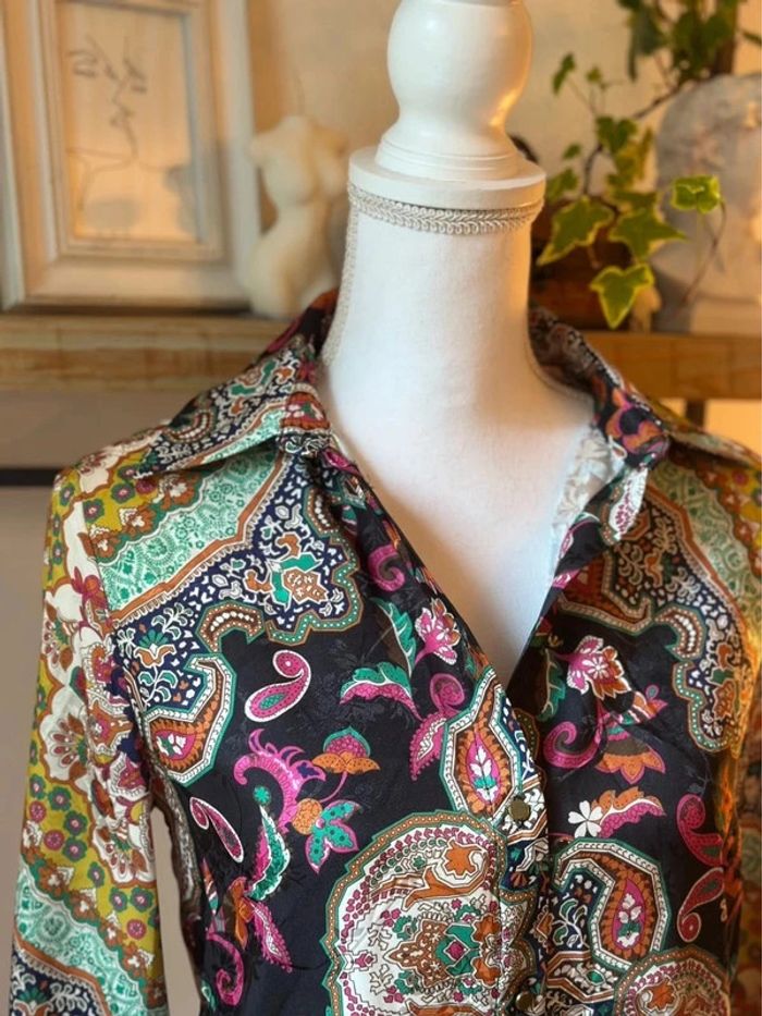 Chemise fluide imprimé Nafnaf - Taille 34 - photo numéro 3